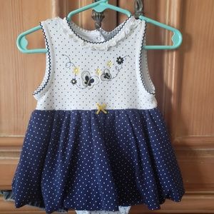 Blue and white  sun dress